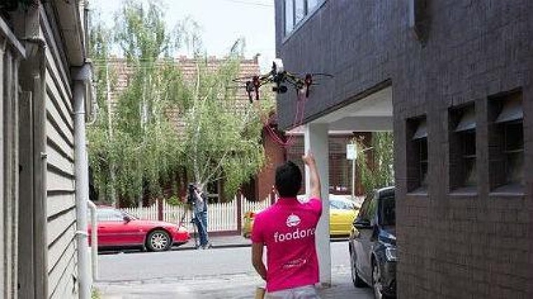 Foodora experimenteert met drone-bezorging