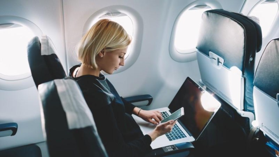 cabin plane laptop