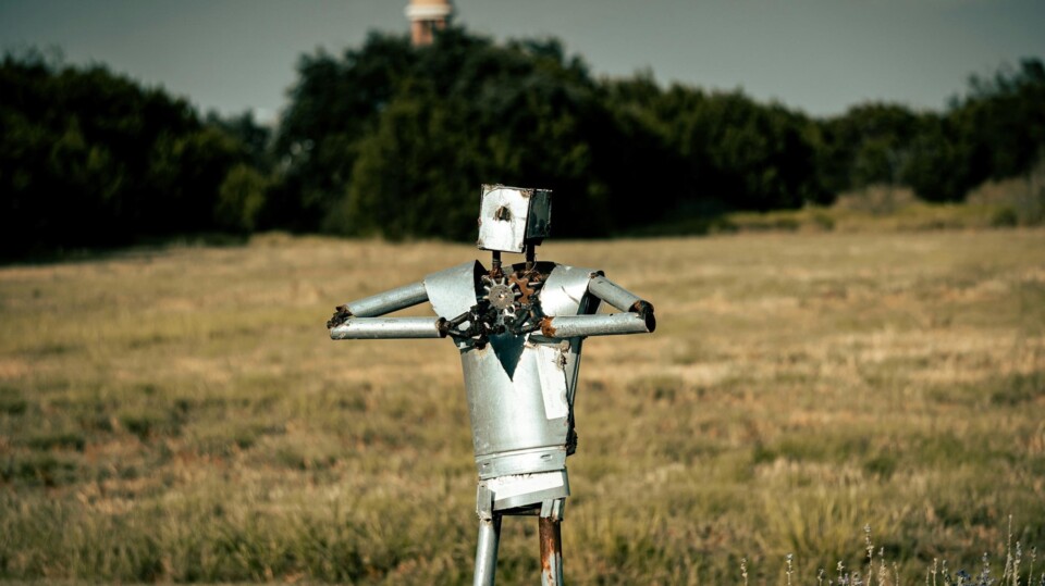 Een ouderwetse robot