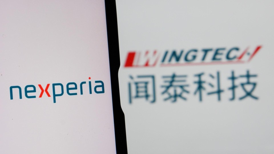 Logo's Nexperia en Wingtech