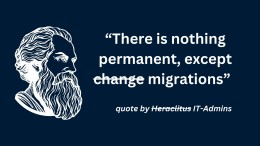 'Verandering is de enige constante’, aldus Heraclitus, toch zien we er tegenop…