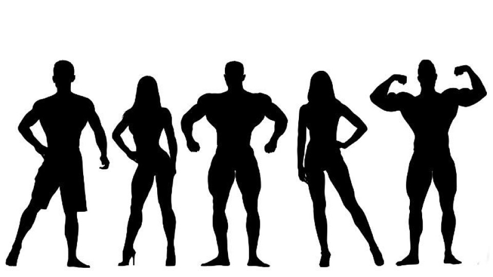 Sterke mannen en vrouwen, bodybuilders