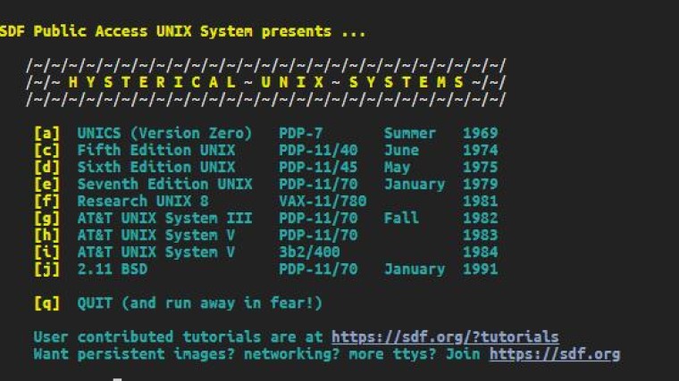 Unix in de browser voor 50e verjaardag Unix