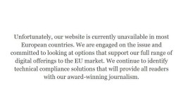 Staken website voorkomt GDPR-vervolging niet