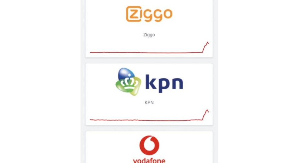 storingsmeldingen Ziggo, KPN, Vodafone