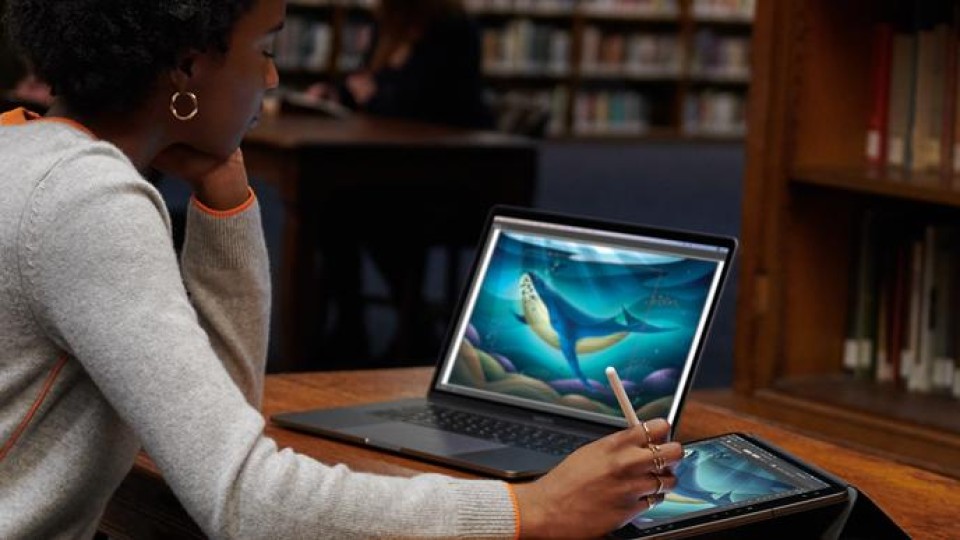 MacBook, iPad, tekentablet