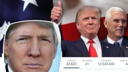 Trump wint via bots op Twitter van Clinton