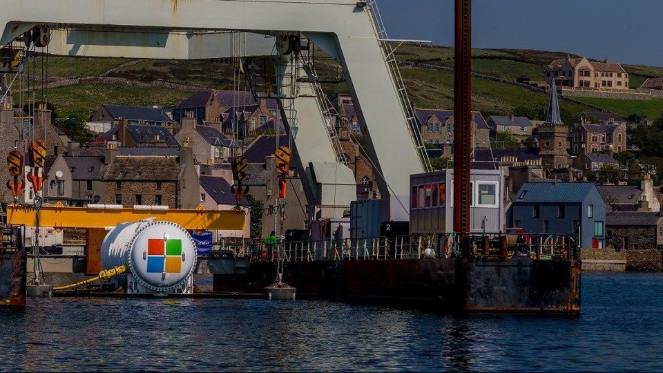 Project Natick-container in havendok