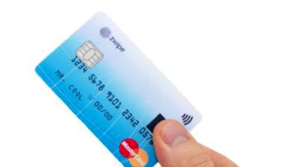 creditcard met vingerscan