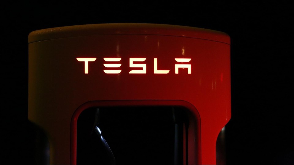 Logo van Tesla