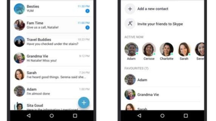 Als je Skype-berichten in de war lopen, moet je stapje terug