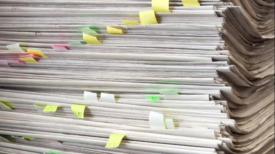 Een stapel papier
