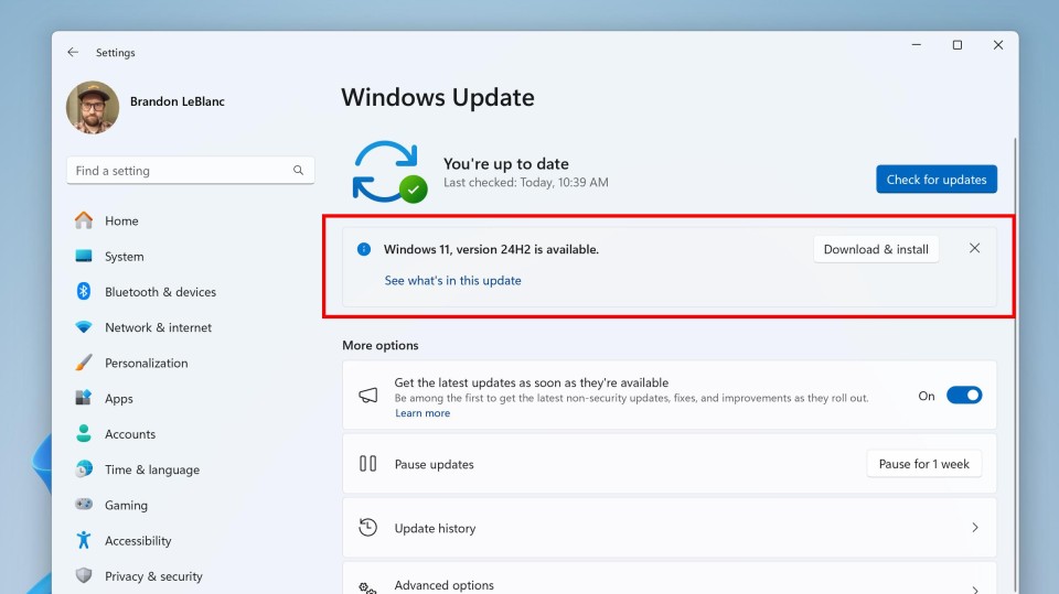 Windows 11 24H2-update