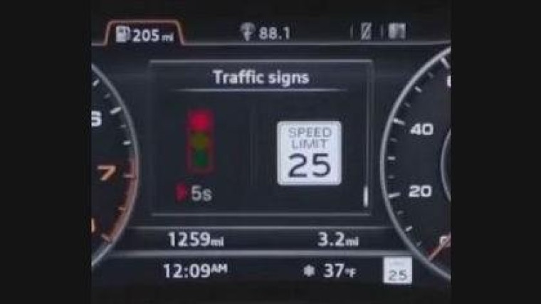 Audi-app toont wachttijd stoplicht