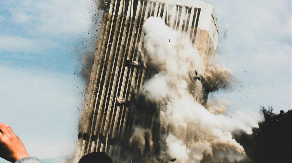 Instortend gebouw