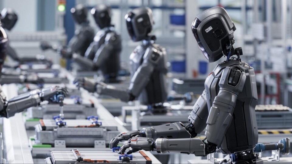 Humanoid robot in de maakindustrie