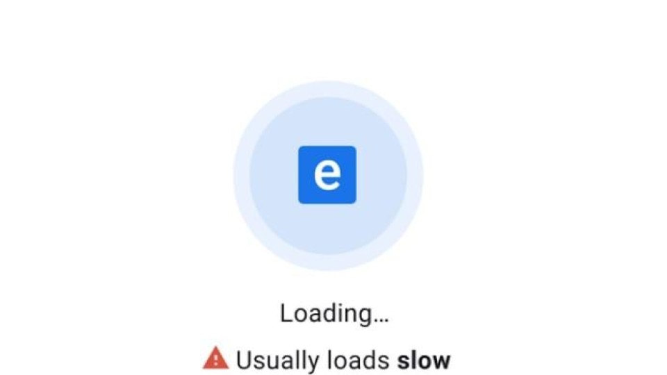 Chrome indicating slow site