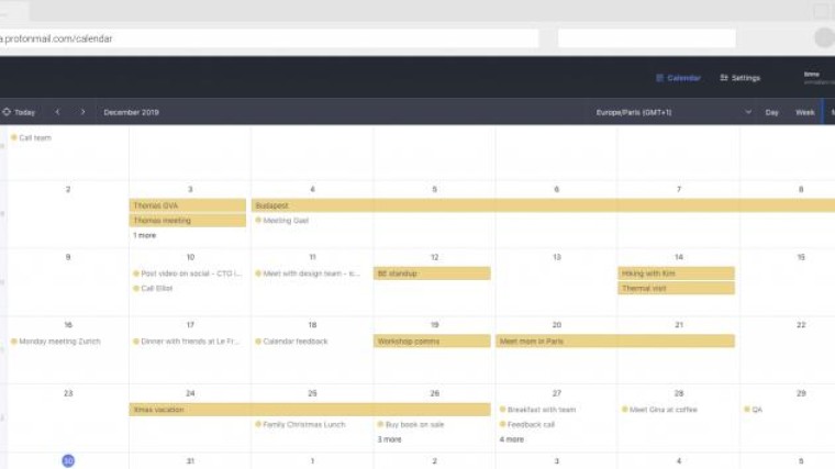 ProtonMail krijgt versleutelde agendadienst