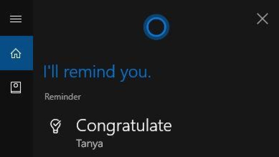 Cortana remind