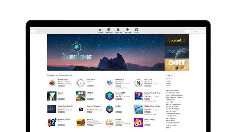 Mac App Store, MacBook Pro