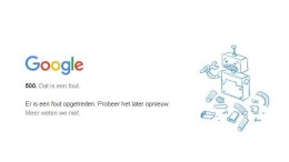 Grote storing bij Google