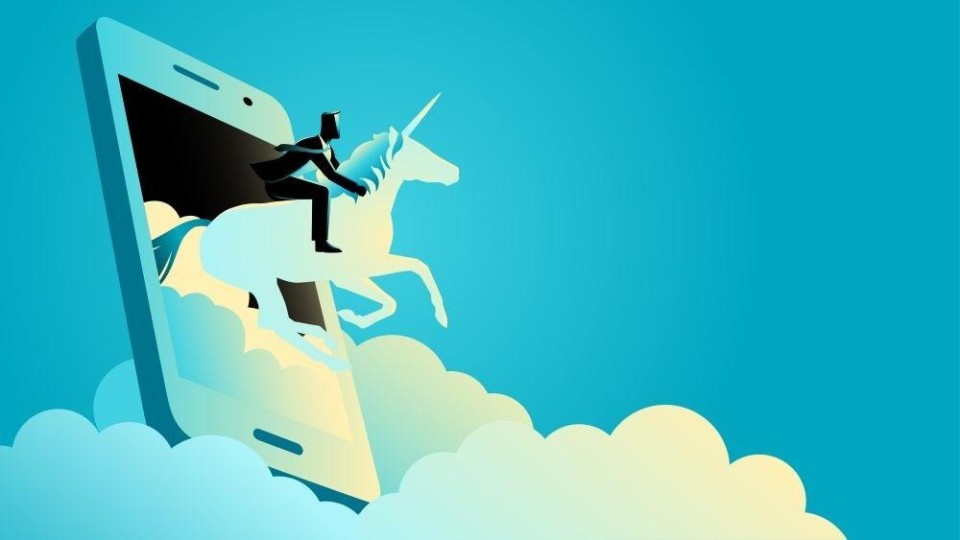 unicorn, smartphone, apps, cloud