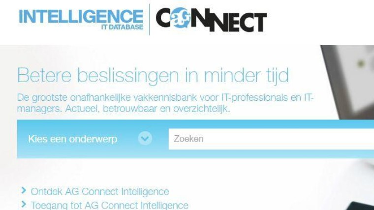 Maak (gratis) kennis met AG Connect Intelligence