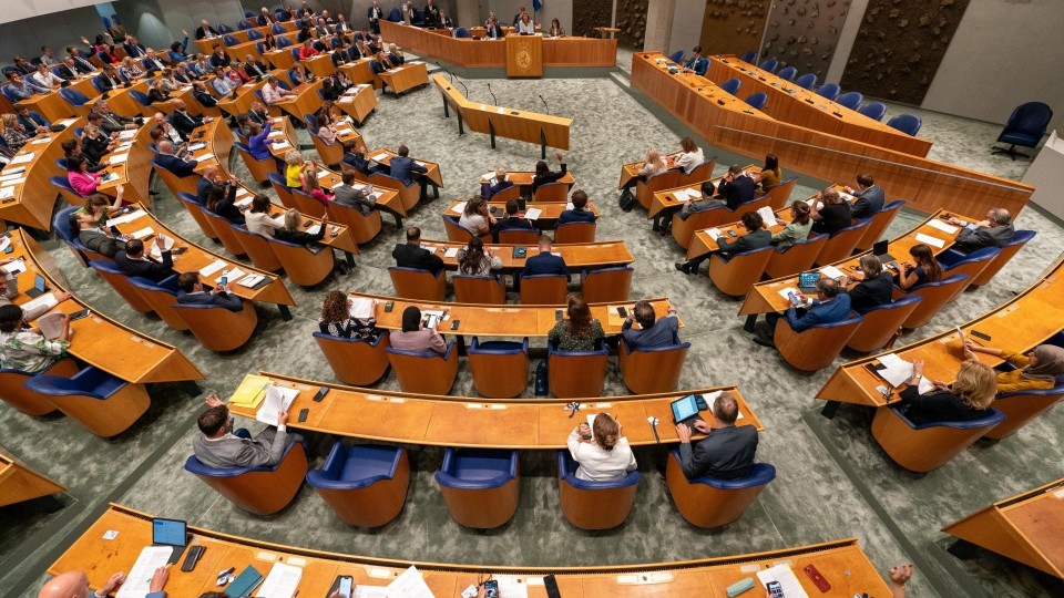 Tweede Kamer vanaf de publieke tribune