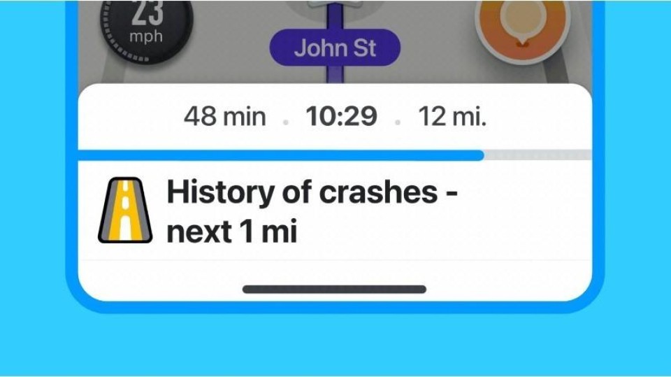 Waze crash history