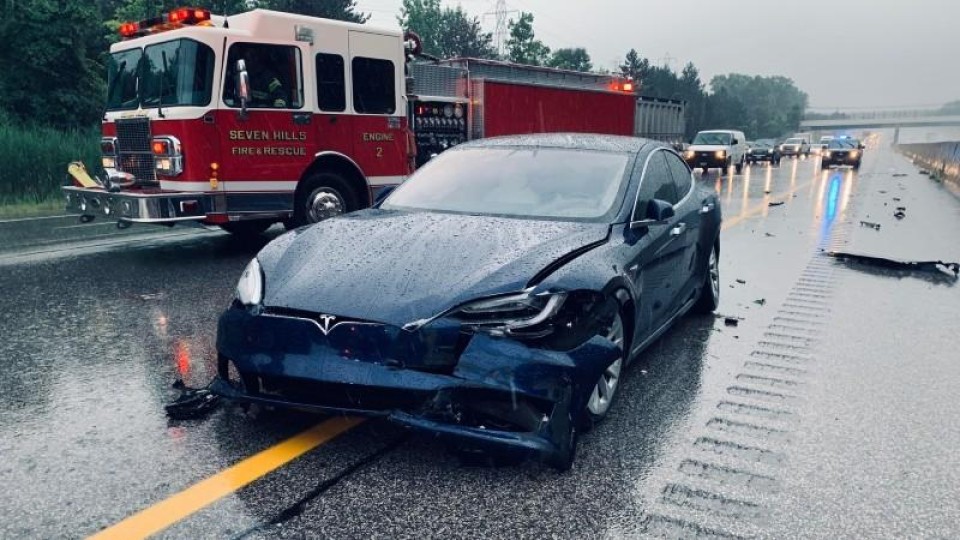 Tesla crash