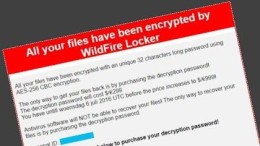 Project No More Ransom maakt Wildfire ransomware onschadelijk