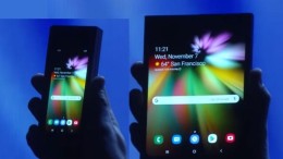 Samsung toont telefoon met opvouwbare scherm