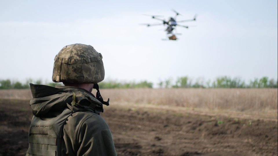 Een drone van Defensie